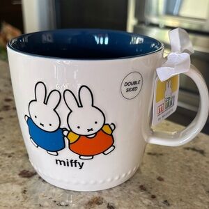 miffy Mug with Blue and Orange Characters